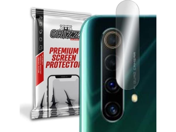 GrizzGlass Hybridglass for Grizz Realme X50 5G-kameraet