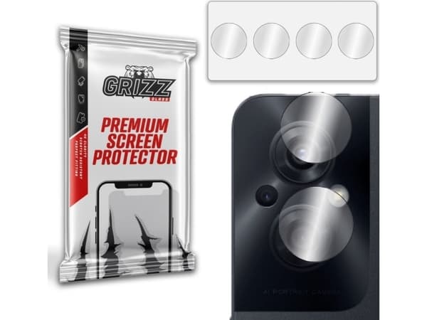 GrizzGlass GrizzGlass HybridGlass Kameralins hybridglas för Oppo Reno 8z 5G