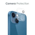 Miniatyrbild 3 av 9: [2-PACK] Skärmskydd iPhone 14 Plus Kameralinsskydd i Härdat glas Clear