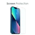 Miniatyrbild 2 av 9: [2-PACK] Skärmskydd iPhone 14 Plus Kameralinsskydd i Härdat glas Clear