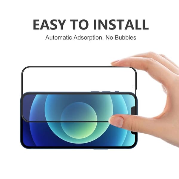 [2-PACK] Skärmskydd iPhone 14 Kameralinsskydd i Härdat glas Svart