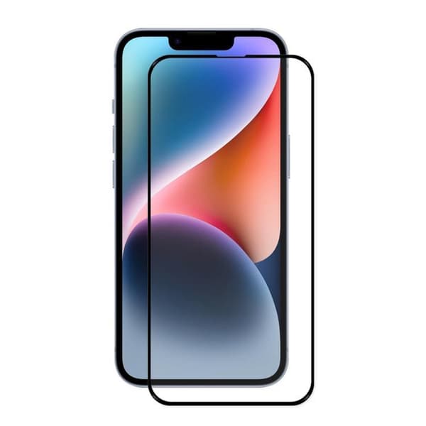 [1-PACK] iPhone 14/13/13 Pro Härdat Glas Skärmskydd - Svart