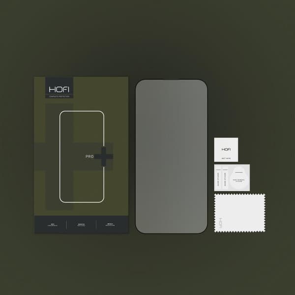 HOFI iPhone 14 Pro Max Härdat Glas Skärmskydd Pro+ - Svart