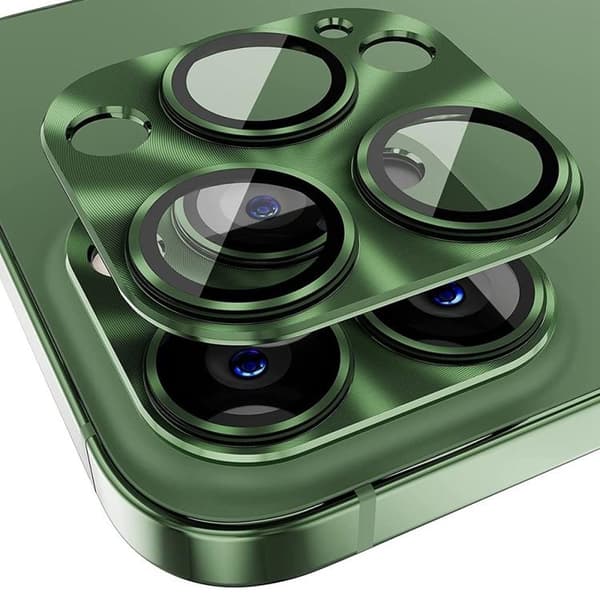 ENKAY iPhone 14 Pro Max/14 Pro Kameralinsskydd i Härdat glas - Grön