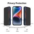 Miniatyrbild 5 av 7: [2-PACK] Privacy Härdat Glas Skärmskydd iPhone 14 Plus