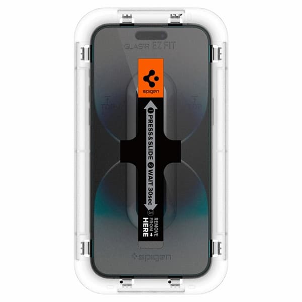 Spigen iPhone 14 Pro Härdat Glas Skärmskydd Ez-Fit 2-Pack - Clear