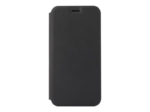 Screenor Clever - Lommebok for mobiltelefon - økolær - svart - for Apple iPhone 14 Pro Max