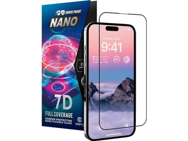 Crong Crong 7D Nano Flexible Glass - Unbreakable 9H hybrid glass for the entire screen of the iPhone 14 Pro Max