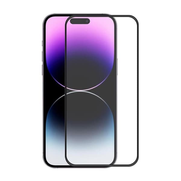 Skärmskydd iPhone 14 Pro - 3D Härdat Glas Svart (miljö)