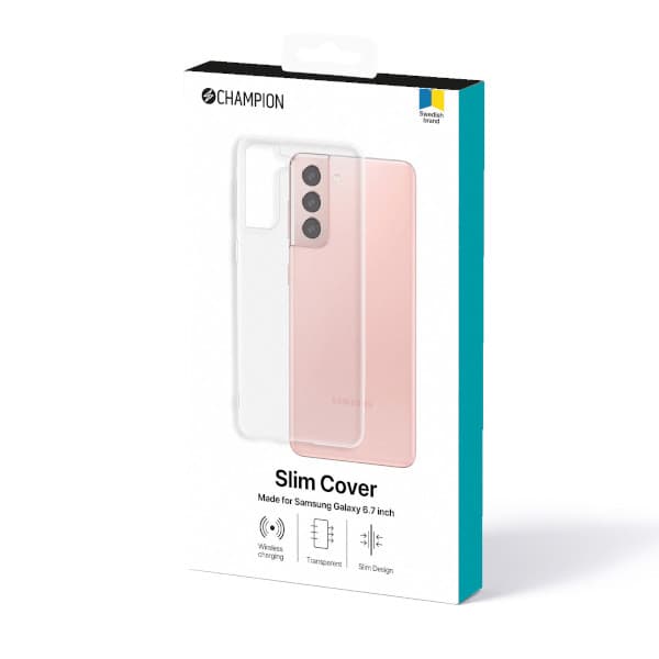 Champion Samsung Galaxy S21 Plus Skal Slim Cover - Transparent