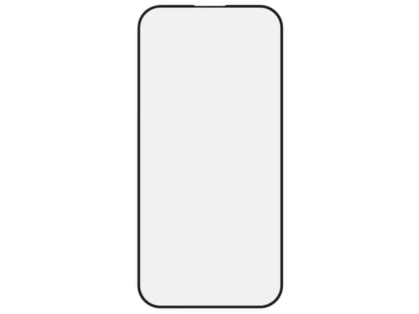 Vivanco Full, Apple, iPhone 14 Pro Max, Skittbestandig, Slagbestandig, Oljebestandig, Ripebestandig, Knusesikker, Sort, Gjennomsiktig, 1 stykker