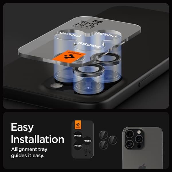 Spigen [2-PACK] iPhone 14 Pro/14 Pro Max Kameralinsskydd i Härdat Glas