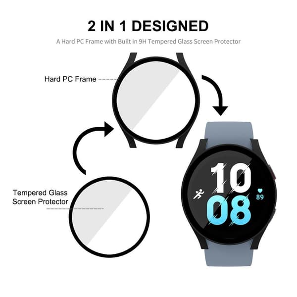 ENKAY Hat Prince Samsung Galaxy Watch5 44mm Skal/Fodral + Glas