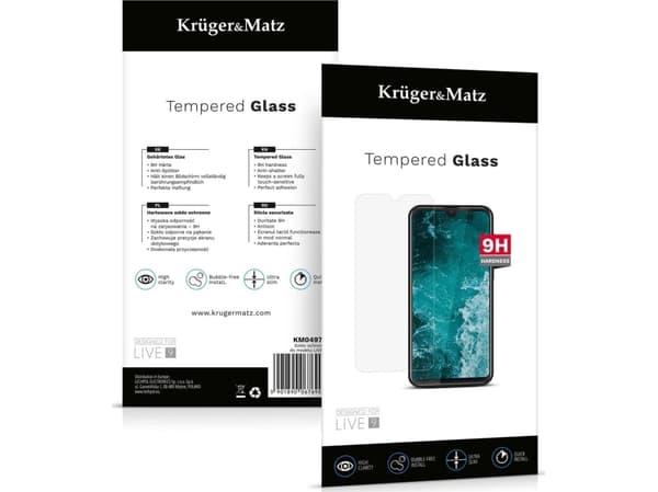 Kruger&amp;Matz skyddsglas för LIVE 9