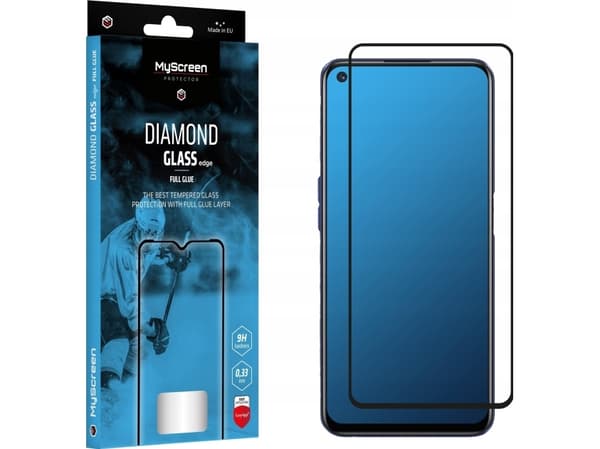 MyScreen Protector Realme GT Neo2T - MyScreen DIAMOND GLASS edge FULL GLUE karkaistu lasi liimalla (musta kehys)