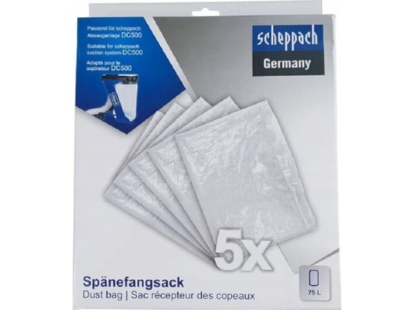 Scheppach dammsugarpåse Papperspåsar för Scheppach DC500 5 st.