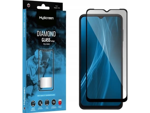MyScreen Protector TCL 20R 5G - Herdet glass med lim på hele overflaten MyScreen DIAMOND GLASS kant FULLLIM (svart ramme)