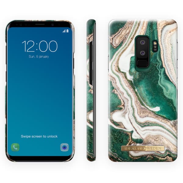 iDeal Fashion Skal till Samsung Galaxy S9 Plus - Golden Jade Marble