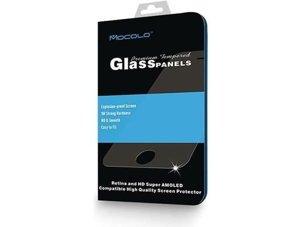 KARKAISTU LASI MOCOLO TG + 3D IPHONE 6 6S PLUS VALKOINEN PEHMEÄ