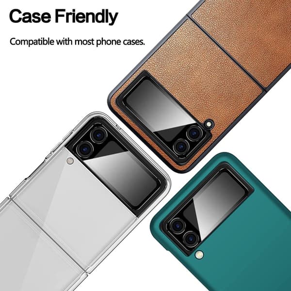 [2-PACK] Galaxy Z Flip 4 Härdat glas HD Kameralinsskydd