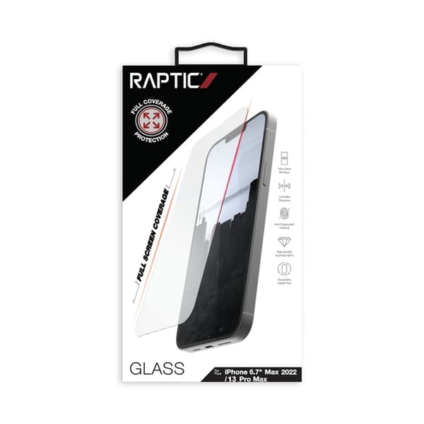 Raptic iPhone 14 Plus Skärmskydd i Härdat glas Full