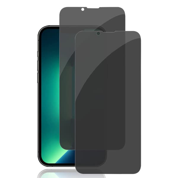 2-PACK iPhone 14 Skärmskydd Anti-Spy HD 0,3mm