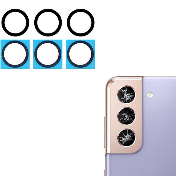 2-PACK Bakre Kameralins Reservdel Samsung Galaxy S21
