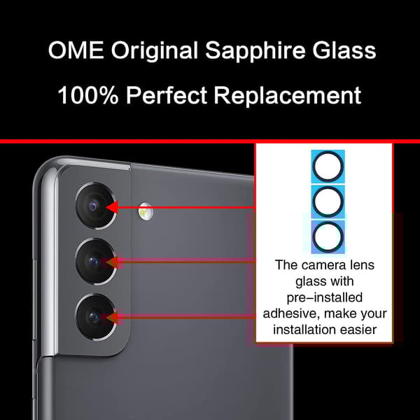 Bakre Kameralins Reservdel Samsung Galaxy S22 Plus