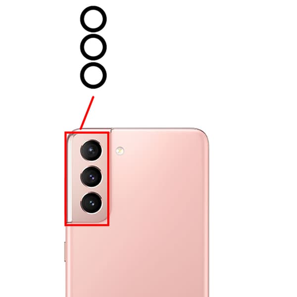 Samsung Galaxy S21 Plus Bakre Kameralins Reservdel