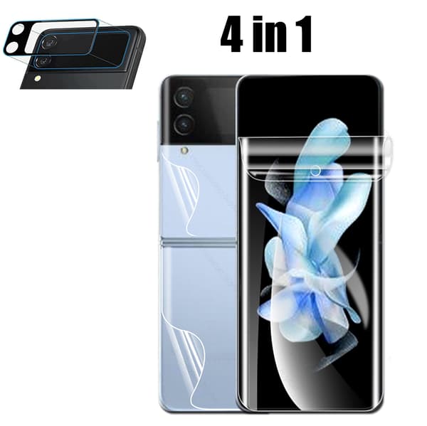 4in1 Z Flip 4 Hydrogel Skärmskydd & 2.5D Kameralinsskydd