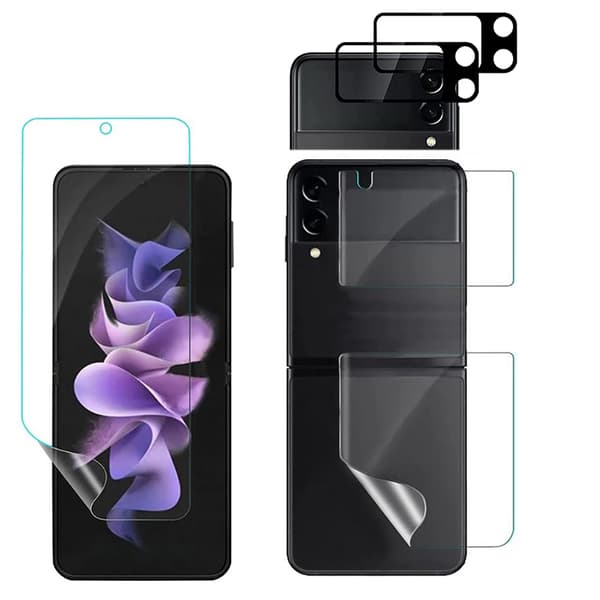 4in1 Z Flip 4 Hydrogel Skärmskydd & 2.5D Kameralinsskydd