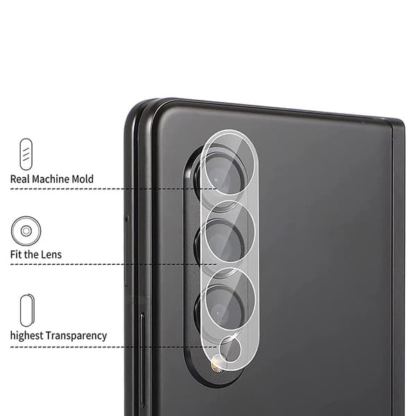 2-PACK Samsung Galaxy Z Fold 4 Kameralinsskydd Standard HD