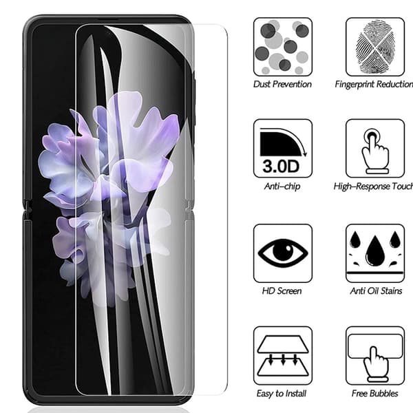 4in1 Hydrogel Skärmskydd & 2.5D Kameralinsskydd Z Flip 4