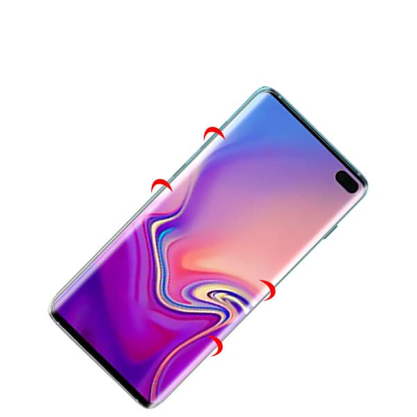 Galaxy S10 Plus Mjukt Fram- & Baksida PET Skärmskydd