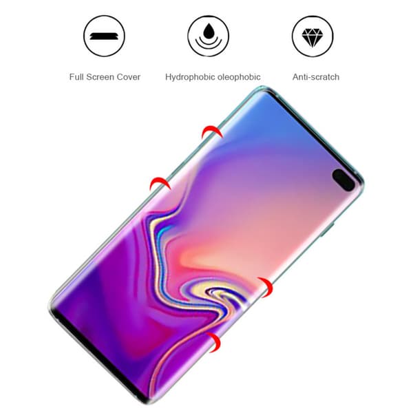 Galaxy S10 Plus Mjukt Fram- & Baksida PET Skärmskydd