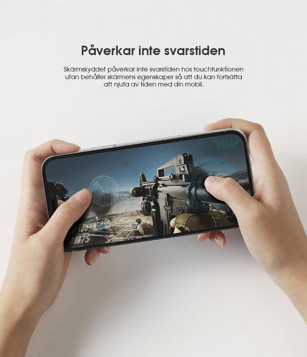 Phonet heltäckande skärmskydd iPhone14 Premium glas