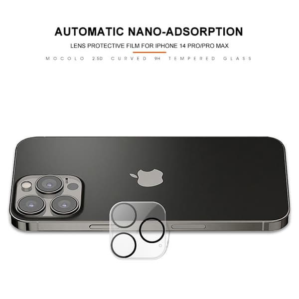 Mocolo Heltäckande Kameraskydd iPhone 14 Pro Härdat Glas