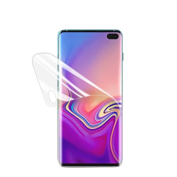 2-PACK Mjukt Fram- & Baksida Skärmskydd PET Galaxy S10 Plus