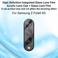Miniatyrbild 3 av 7: [2-PACK] Galaxy Z Fold 4 Kameralinsskydd i Härdat glas 3D - Clear