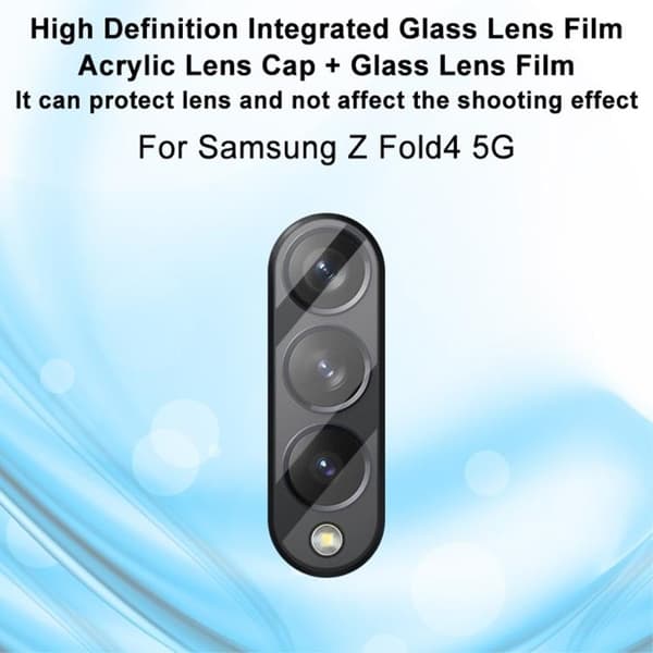 [2-PACK] Galaxy Z Fold 4 Kameralinsskydd i Härdat glas 3D - Clear