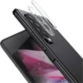 Miniatyrbild 5 av 7: [2-PACK] Galaxy Z Fold 4 Kameralinsskydd i Härdat glas 3D - Clear
