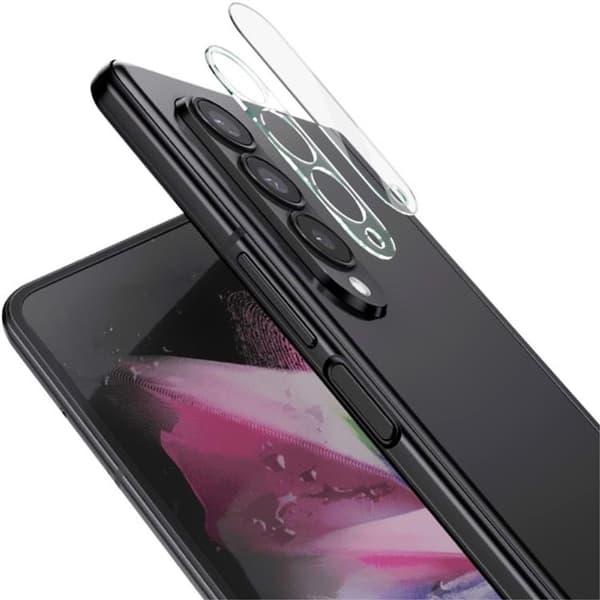 [1-PACK] Galaxy Z Fold 4 Kameralinsskydd i Härdat glas 3D - Clear