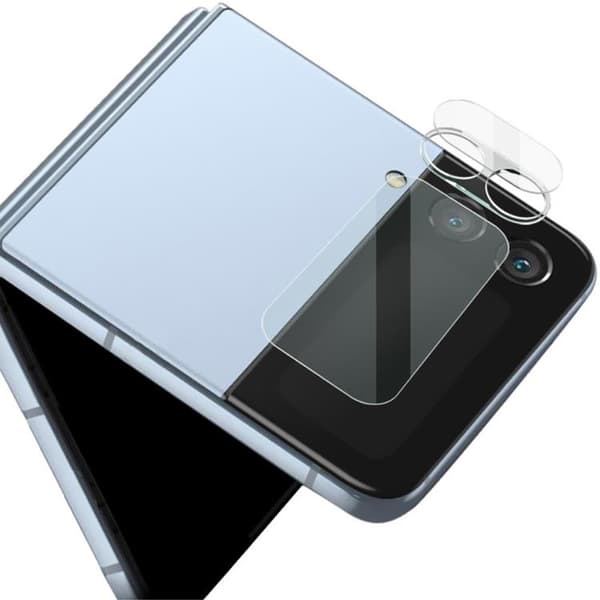 [2-PACK] Galaxy Z Flip 4 Kameralinsskydd i Härdat glas HD - Clear