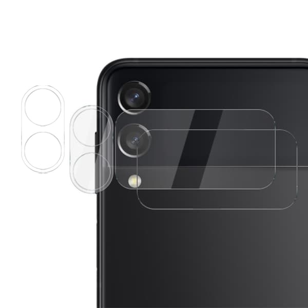 [2-PACK] Galaxy Z Flip 4 Kameralinsskydd i Härdat glas HD - Clear