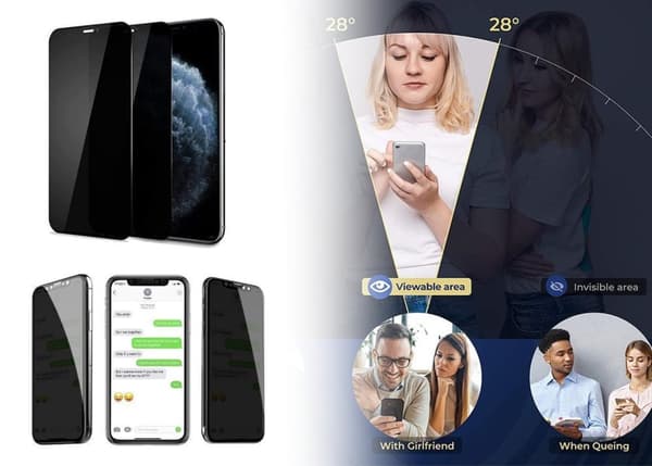 2-pakning Privacy skjermbeskytter i herdet glass Gjennomsiktig 13 Mini