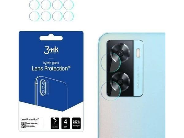 3MK Hybridglass for kameralinse 3MK Lens Protect Oppo A57s [4 PACK]