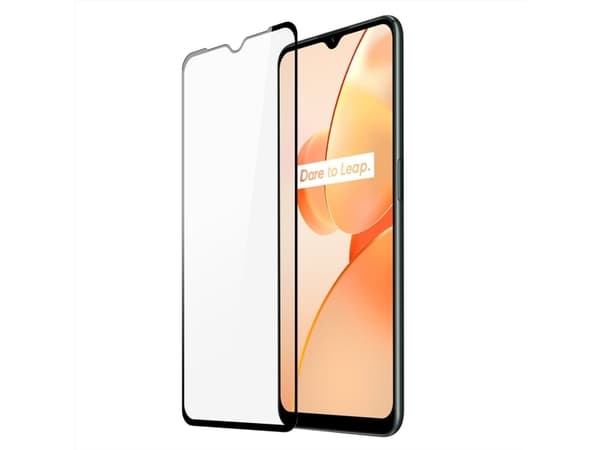 Dux Ducis Dux Ducis 9D herdet glass slitesterk 9H herdet glass for hele skjermen med ramme Realme C31 svart (casevennlig)