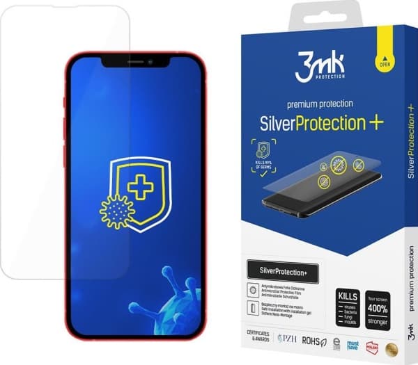 3MK SilverProtect+ iPhone 13 Antimicrobial Film Wet-Mounted