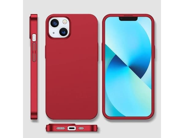 Joyroom Joyroom 360 Full Case-deksel for iPhone 13 bak- og frontdeksel + rødt herdet glass (JR-BP927 rød)
