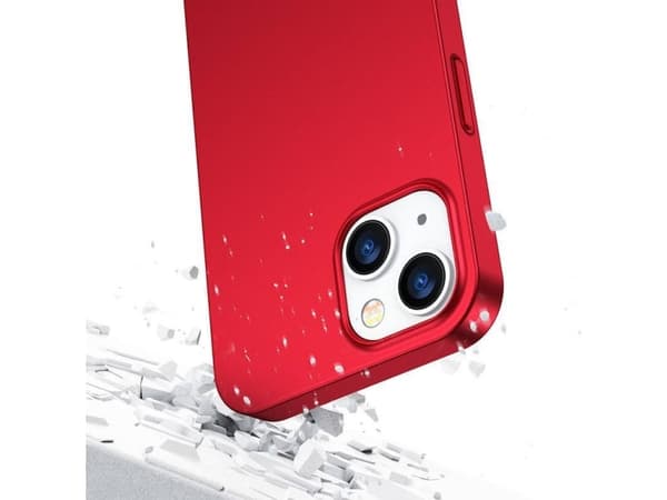 Joyroom Joyroom 360 Full Case-deksel for iPhone 13 bak- og frontdeksel + rødt herdet glass (JR-BP927 rød)